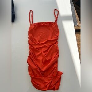 Vibrant Orange Strappy Dress